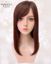 過肩長髮 | 側分斜瀏海 | 100%頂級真人髮絲 | 醫療級假髮